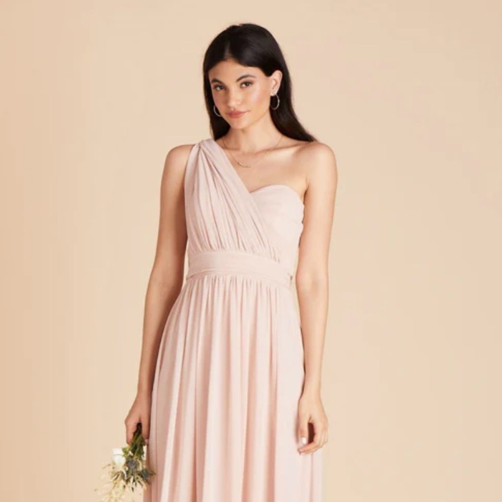 Birdy Grey Grace Convertible Dress — Pale Blush with slit